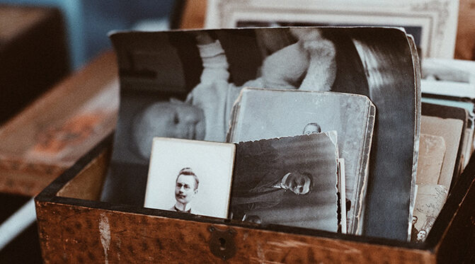 old photographs in the room