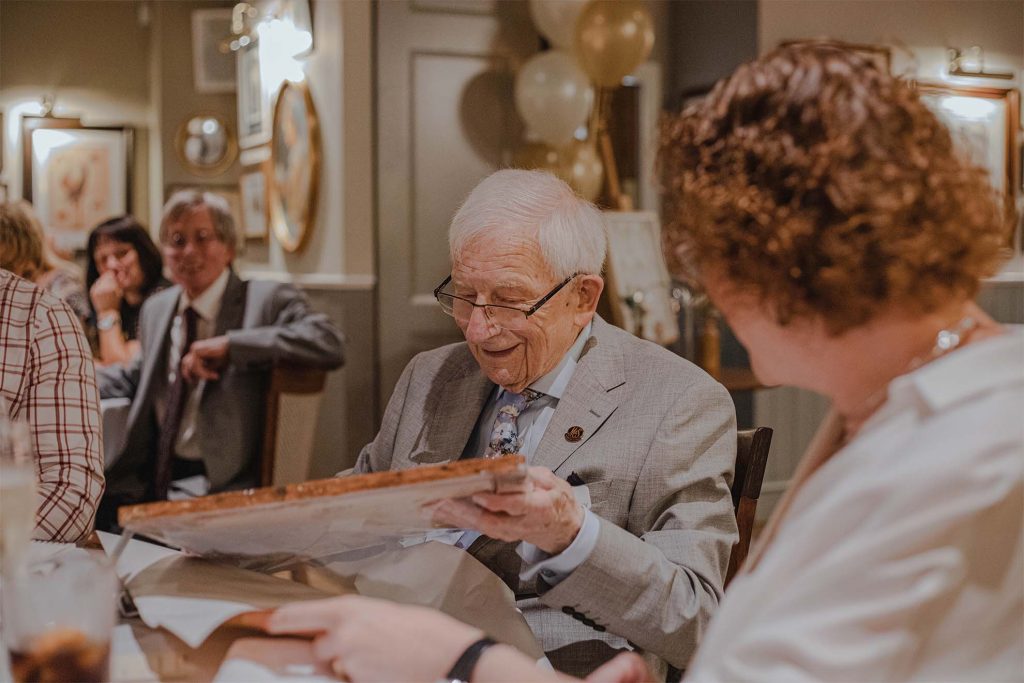resident at the care home's event