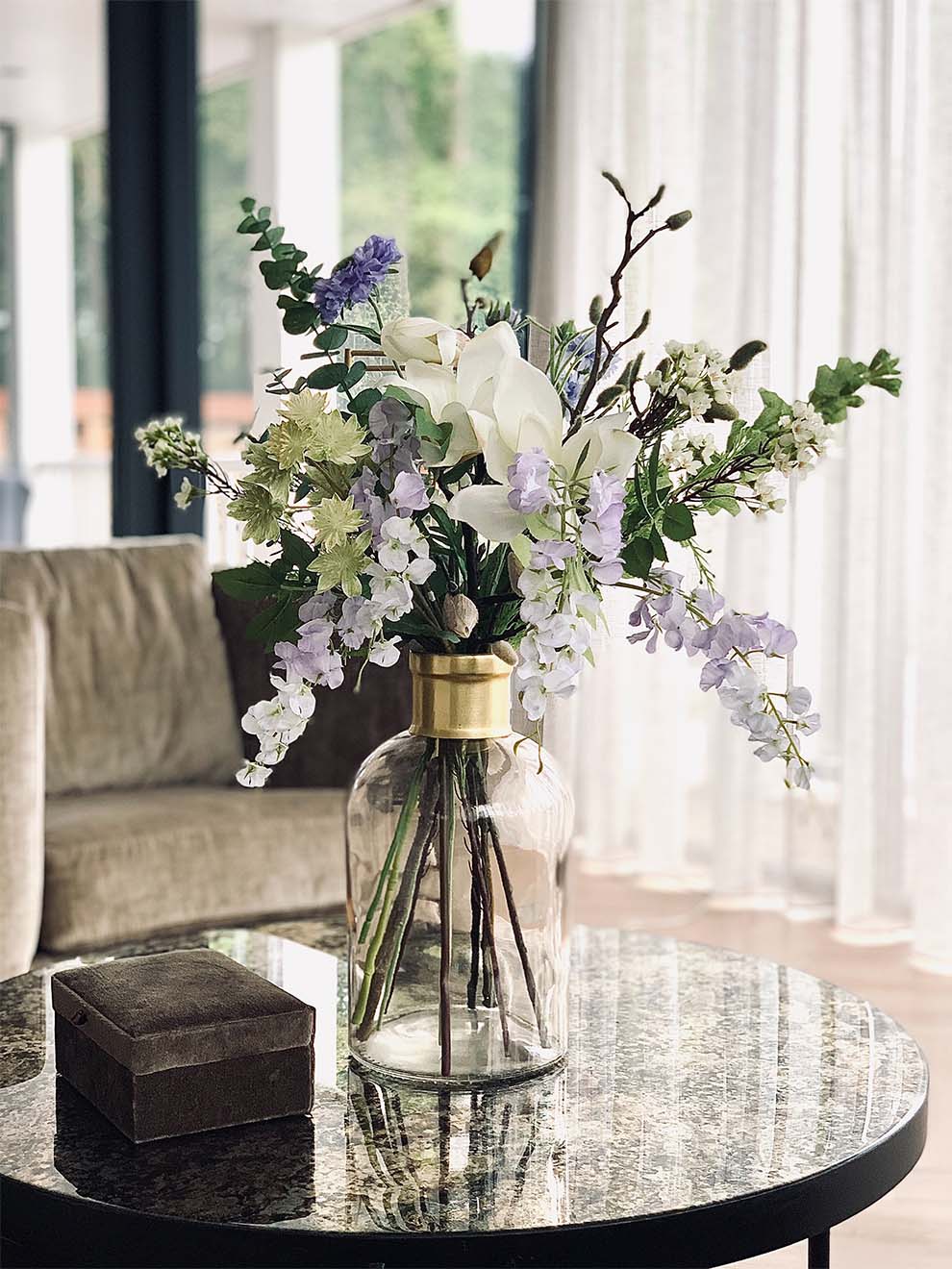 flower pot on the table